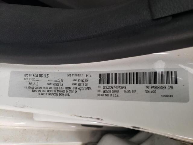 Photo 10 from auction – 2015 CHRYSLER 200 LIMITE with VIN 1C3CCCAB7FN743048