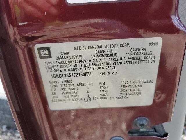 Photo 10 from auction – 2007 GMC ENVOY with VIN 1GKDT13S172134031