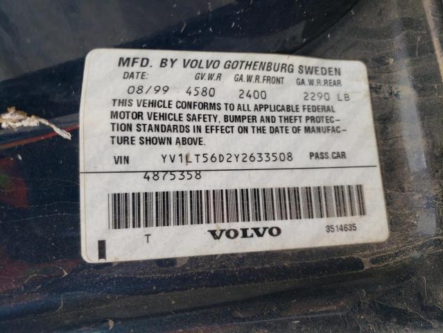 Photo 10 from auction – 2000 VOLVO S70 with VIN YV1LT56D2Y2633508