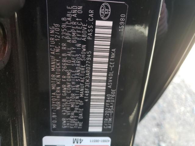 Photo 10 from auction – 2010 TOYOTA CAMRY BASE with VIN 4T4BF3EK3AR077945