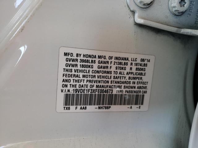 Photo 10 from auction – 2015 ACURA ILX 20 with VIN 19VDE1F3XFE004673