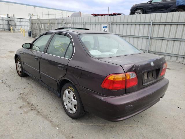 Photo 3 from auction – 2000 HONDA CIVIC EX with VIN 2HGEJ8542YH595472