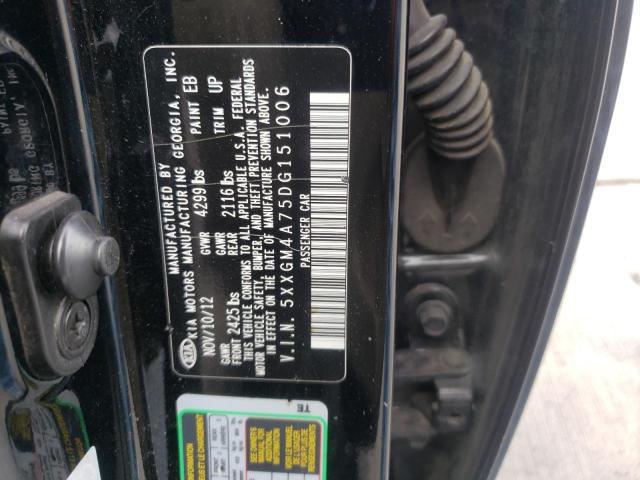 Photo 10 from auction – 2013 KIA OPTIMA LX with VIN 5XXGM4A75DG151006