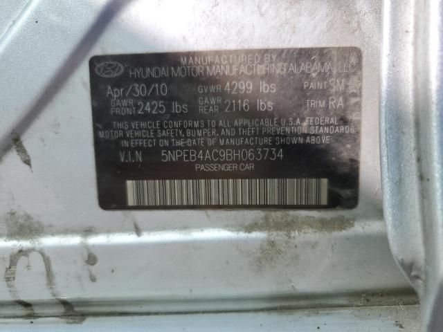 Photo 10 from auction – 2011 HYUNDAI SONATA GLS with VIN 5NPEB4AC9BH063734