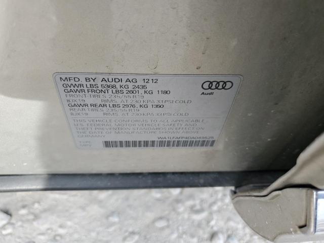 Photo 10 from auction – 2013 AUDI Q5 PREMIUM with VIN WA1LFAFP4DA049525