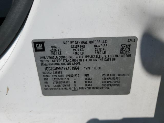 Photo 10 from auction – 2015 CHEVROLET SILVERADO with VIN 1GC2CUEG1FZ107964