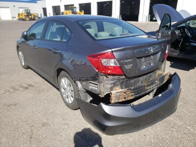 Photo 3 from auction – 2012 HONDA CIVIC LX with VIN 19XFB2F55CE018668