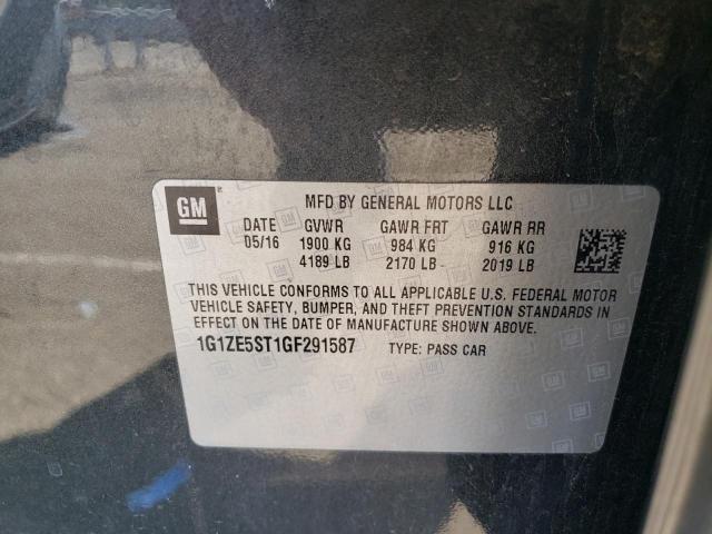 Photo 10 from auction – 2016 CHEVROLET MALIBU LT with VIN 1G1ZE5ST1GF291587