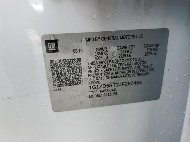 Photo 10 from auction – 2018 CHEVROLET MALIBU LT with VIN 1G1ZD5ST3JF287454