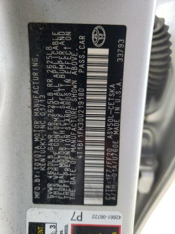 Photo 10 from auction – 2013 TOYOTA CAMRY L with VIN 4T1BF1FK3DU219180