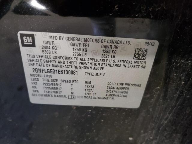 Photo 10 from auction – 2014 CHEVROLET EQUINOX LT with VIN 2GNFLGE31E6130081