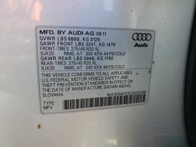 Photo 10 from auction – 2012 AUDI Q7 PRESTIG with VIN WA1DGAFE2CD003396