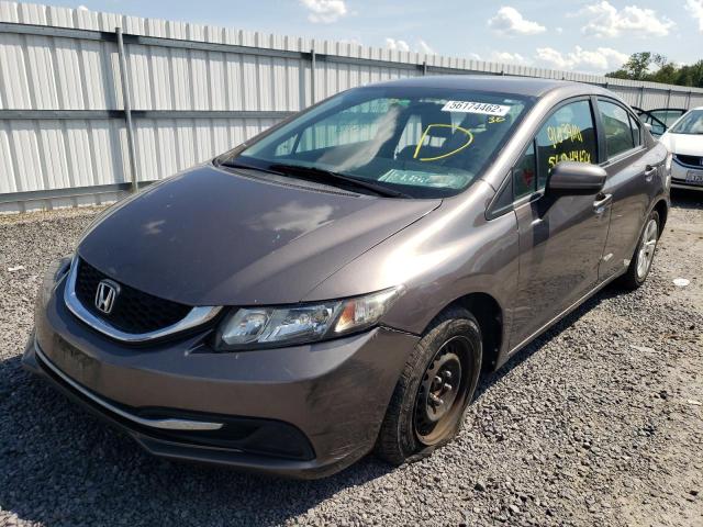 Photo 2 from auction – 2014 HONDA CIVIC LX with VIN 19XFB2F59EE246496