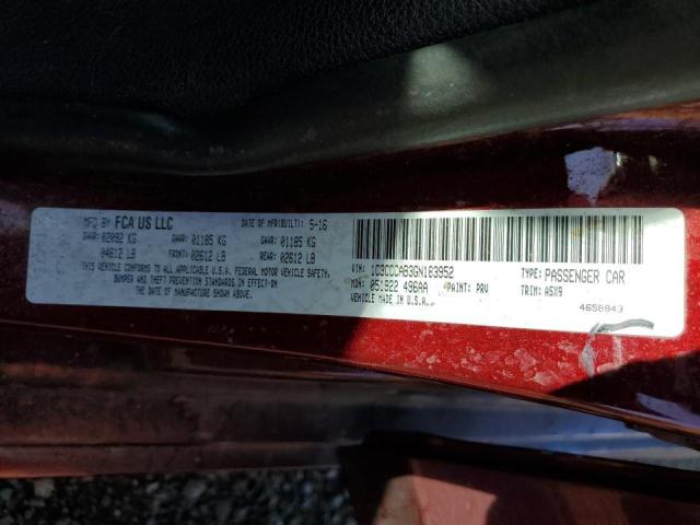 Photo 10 from auction – 2016 CHRYSLER 200 LIMITE with VIN 1C3CCCAB3GN183952