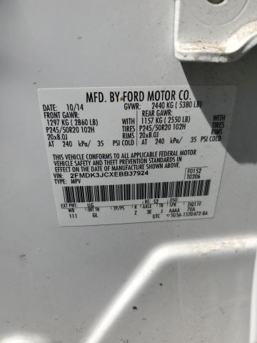 Photo 10 from auction – 2014 FORD EDGE SEL with VIN 2FMDK3JCXEBB37924