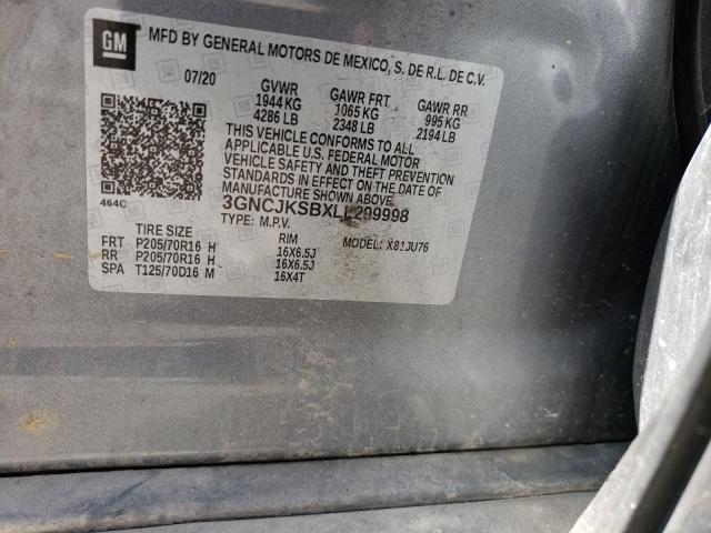 Photo 10 from auction – 2020 CHEVROLET TRAX LS with VIN 3GNCJKSBXLL299998
