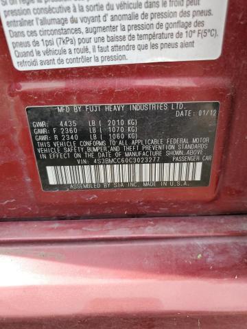 Photo 10 from auction – 2012 SUBARU LEGACY 2.5 with VIN 4S3BMCC60C3023277