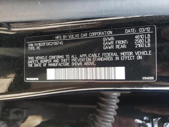 Фото 10 с аукциона – 2012 VOLVO S60 с VIN YV1622FSXC2136745