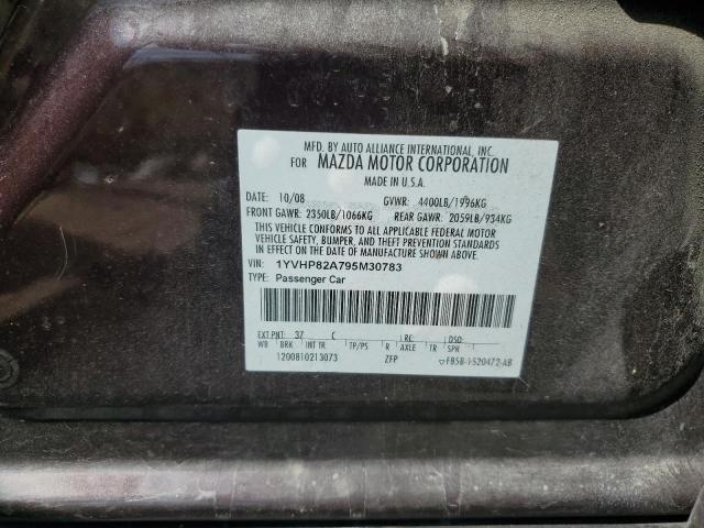 Photo 10 from auction – 2009 MAZDA 6 I with VIN 1YVHP82A795M30783