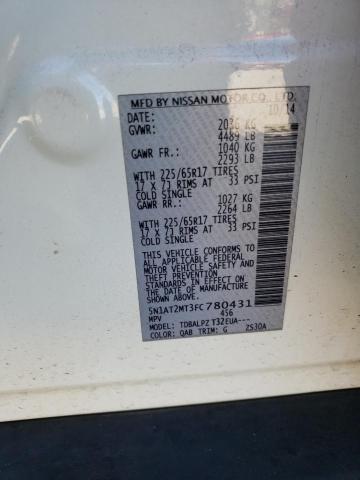 Photo 10 from auction – 2015 NISSAN ROGUE S with VIN 5N1AT2MT3FC780431