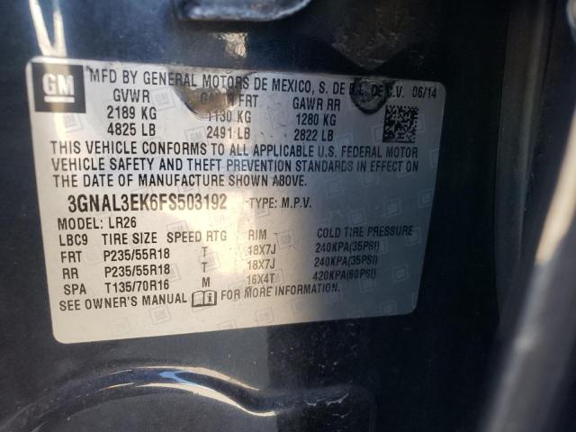 Photo 10 from auction – 2015 CHEVROLET CAPTIVA LT with VIN 3GNAL3EK6FS503192