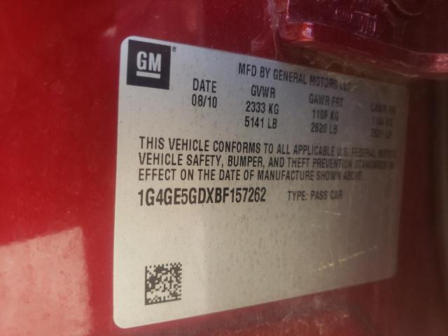 Photo 10 from auction – 2011 BUICK LACROSSE C with VIN 1G4GE5GDXBF157262