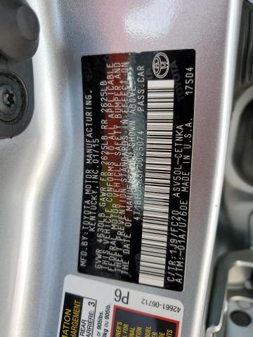 Photo 10 from auction – 2015 TOYOTA CAMRY LE with VIN 4T1BF1FK5FU025074
