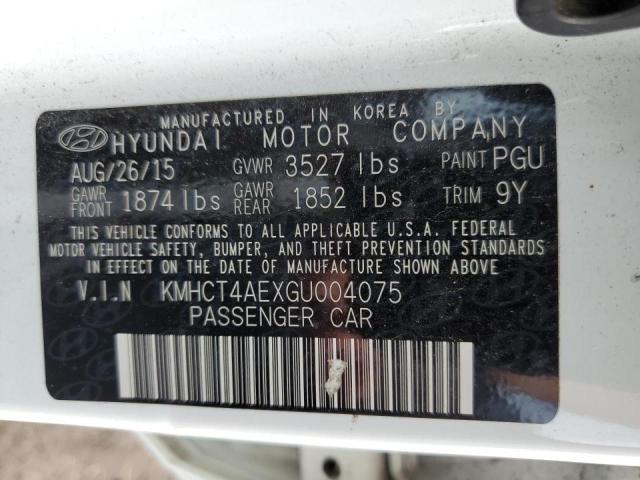 Photo 10 from auction – 2016 HYUNDAI ACCENT SE with VIN KMHCT4AEXGU004075