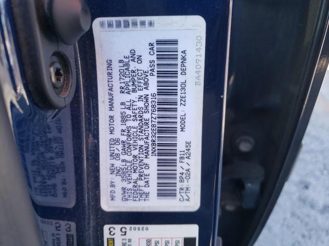 Photo 10 from auction – 2007 TOYOTA COROLLA CE with VIN 1NXBR32E87Z768316