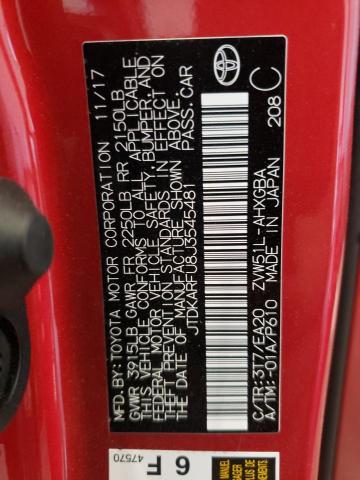 Photo 10 from auction – 2018 TOYOTA PRIUS with VIN JTDKARFU8J3545481
