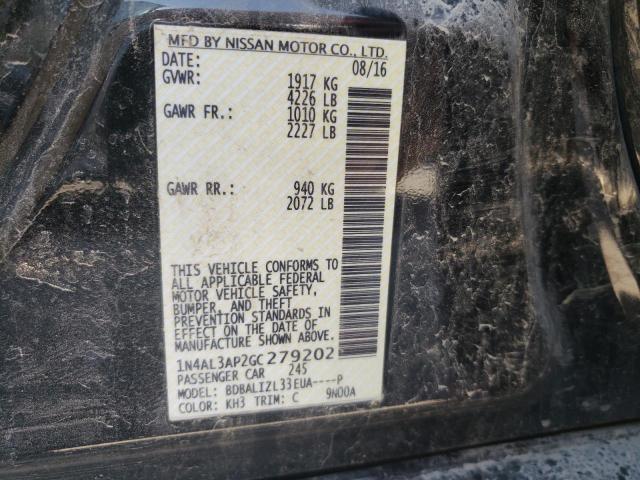 Photo 10 from auction – 2016 NISSAN ALTIMA 2.5 with VIN 1N4AL3AP2GC279202