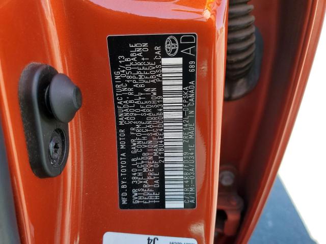 Фото 10 с аукциона – 2013 TOYOTA COROLLA BA с VIN 2T1BU4EE4DC064319