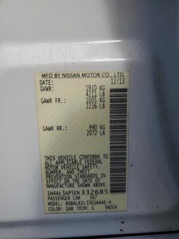 Photo 10 from auction – 2014 NISSAN ALTIMA 2.5 with VIN 1N4AL3AP5EN332685
