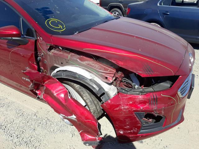 Photo 9 from auction – 2019 FORD FUSION SE with VIN 3FA6P0LU0KR205329