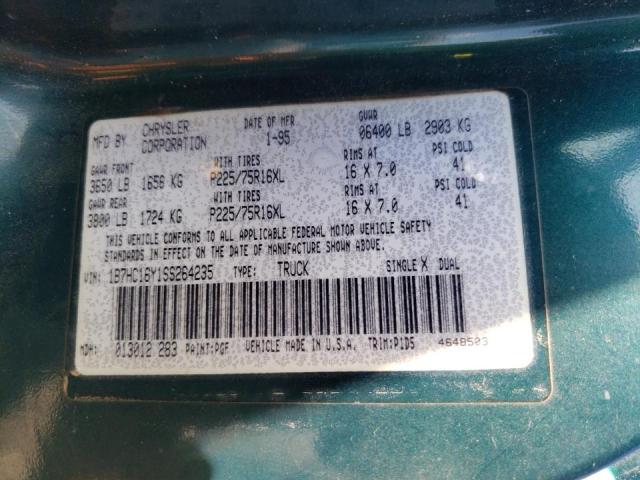 Photo 10 from auction – 1995 DODGE RAM 1500 with VIN 1B7HC16Y1SS264235