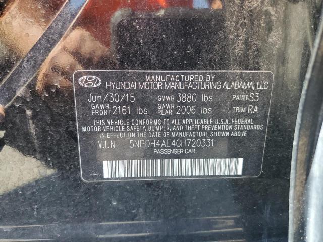 Photo 10 from auction – 2016 HYUNDAI ELANTRA SE with VIN 5NPDH4AE4GH720331