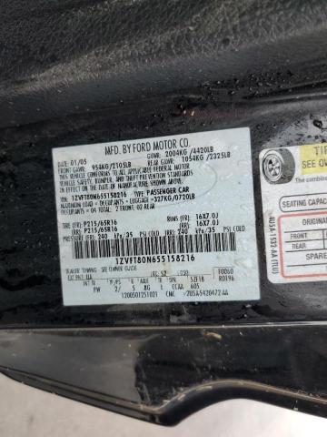 Photo 10 from auction – 2005 FORD MUSTANG with VIN 1ZVFT80N655158216