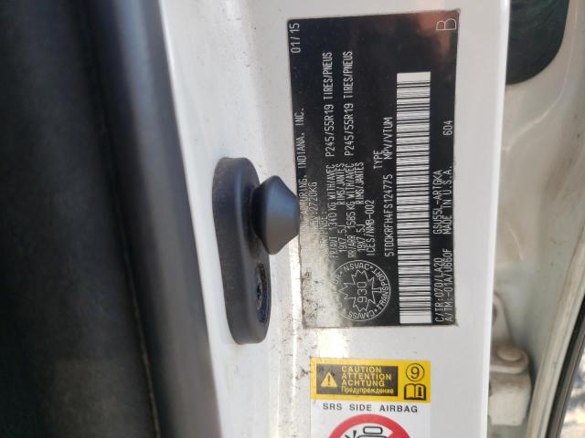 Photo 10 from auction – 2015 TOYOTA HIGHLANDER with VIN 5TDDKRFH4FS124775