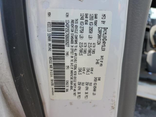 Photo 10 from auction – 2006 DODGE CARAVAN SE with VIN 1D4GP25E76B682627