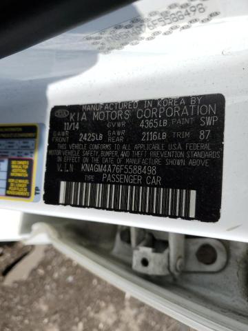 Photo 10 from auction – 2015 KIA OPTIMA LX with VIN KNAGM4A76F5588498