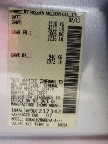 Photo 10 from auction – 2013 NISSAN ALTIMA 2.5 with VIN 1N4AL3AP0DC217342