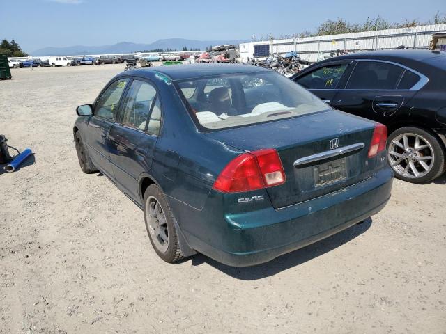 Photo 3 from auction – 2002 HONDA CIVIC LX with VIN 2HGES16562H592254