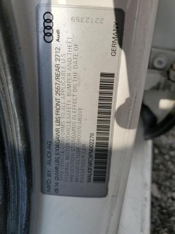Photo 10 from auction – 2015 AUDI A6 PREMIUM with VIN WAUGFAFC9FN002276