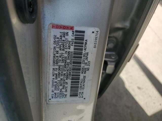 Photo 10 from auction – 2003 TOYOTA COROLLA CE with VIN JTDBR32E130022005