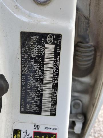 Photo 10 from auction – 2014 TOYOTA COROLLA L with VIN 2T1BURHE1EC119982