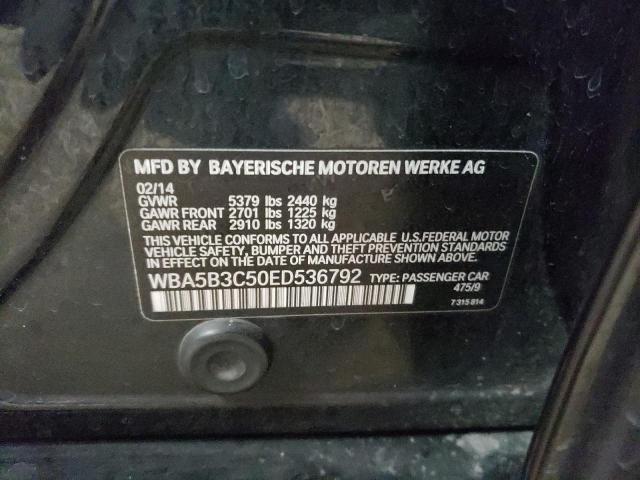 Photo 10 from auction – 2014 BMW 535 XI with VIN WBA5B3C50ED536792