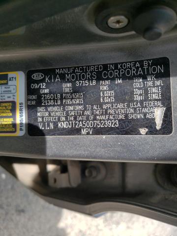 Фото 10 с аукциона – 2013 KIA SOUL с VIN KNDJT2A50D7523923