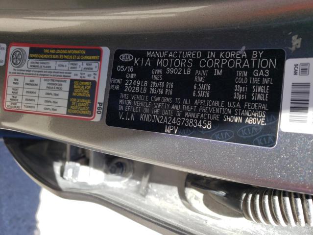 Photo 10 from auction – 2016 KIA SOUL with VIN KNDJN2A24G7383458
