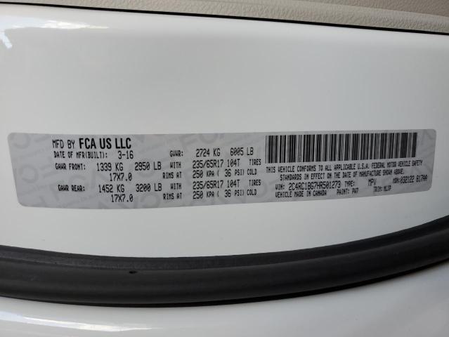 Photo 10 from auction – 2017 CHRYSLER PACIFICA T with VIN 2C4RC1BG7HR501273