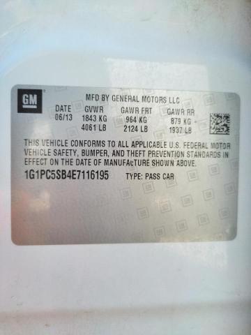 Photo 10 from auction – 2014 CHEVROLET CRUZE LT with VIN 1G1PC5SB4E7116195